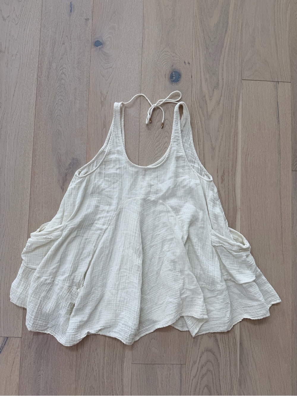 Free People Gauze Tie-Back Tank